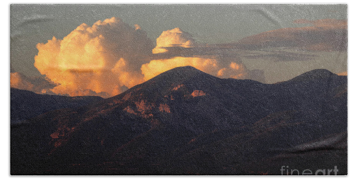  Hand Towel featuring the photograph Lucero Peak at Golden Hour by Elijah Rael