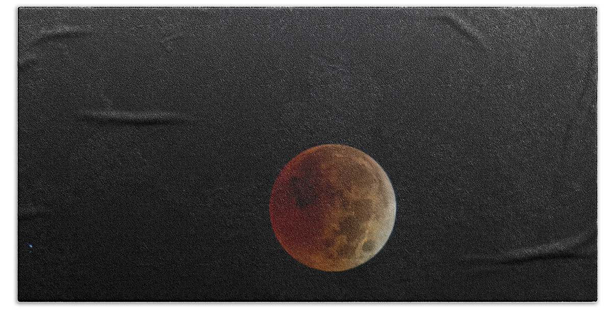 Moon Bath Towel featuring the photograph Lunar Eclipse by Brian Shoemaker