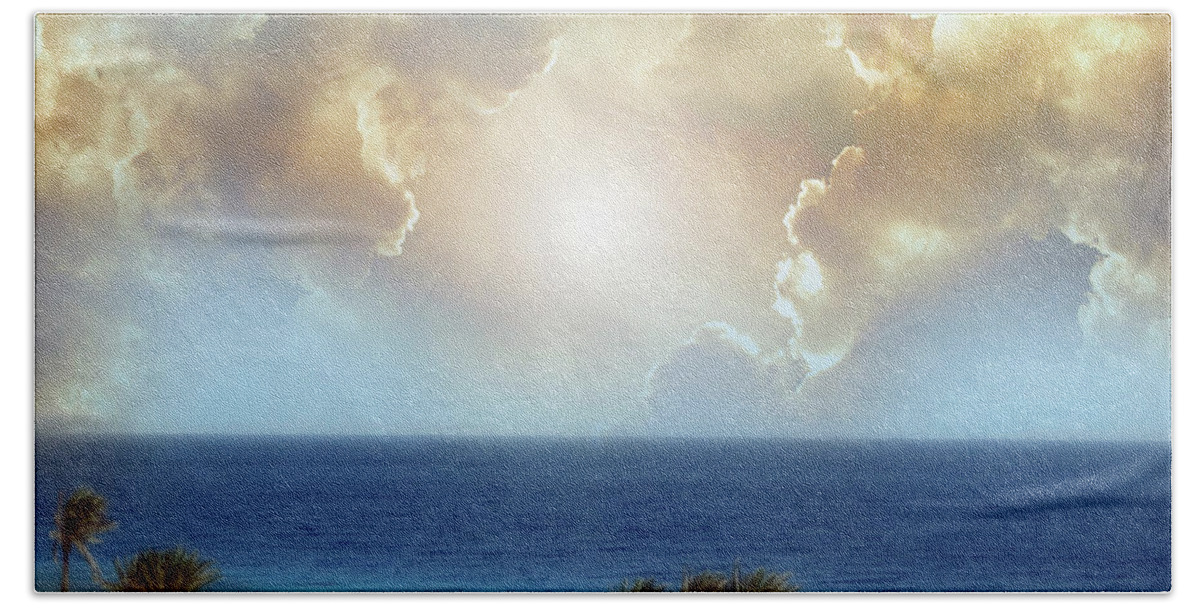 Magical Hand Towel featuring the photograph Magical Sky Phenomen Above The Red Sea by Johanna Hurmerinta
