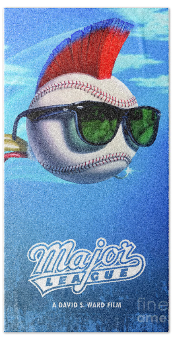 Movie Poster Hand Towel featuring the digital art Major League by Bo Kev