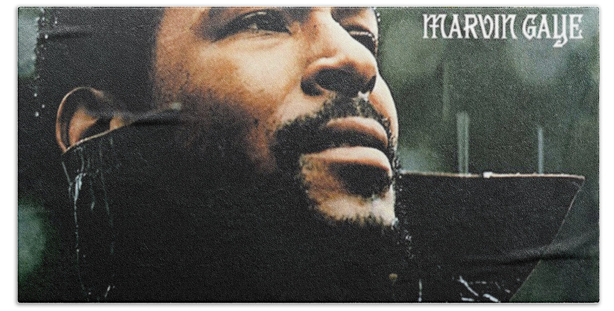 Marvin Gaye Hand Towel featuring the photograph Marvin Gaye Whats Going On by Imagery-at- Work