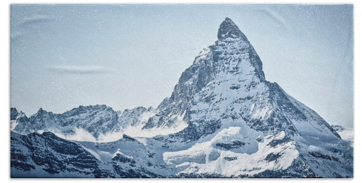 Resolution Bath Towel featuring the photograph Matterhorn by Rick Deacon
