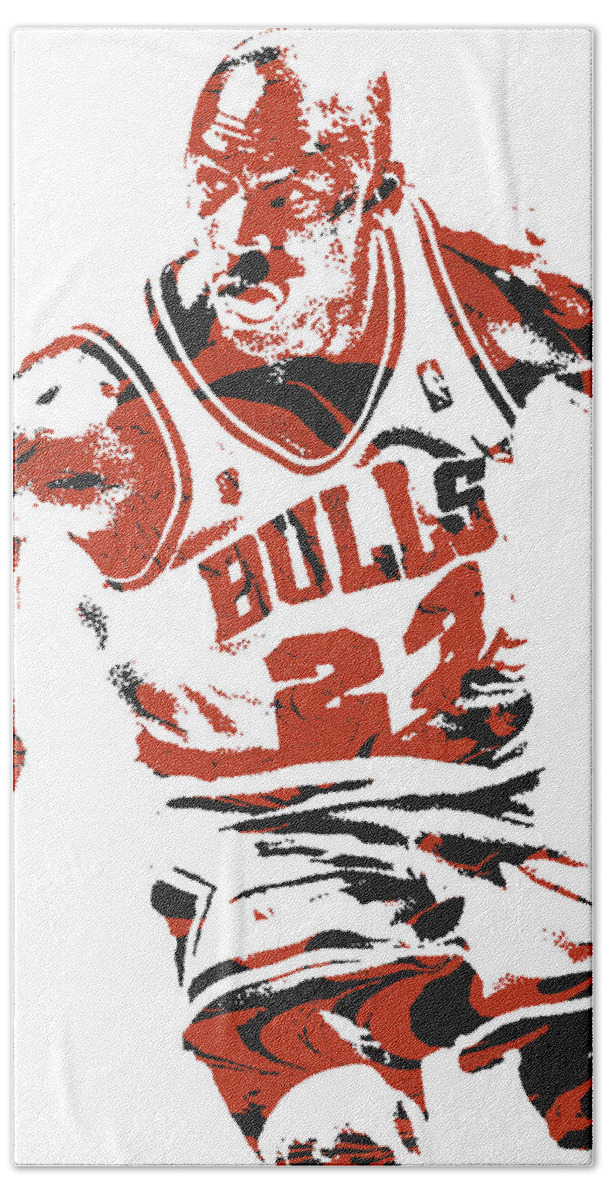 Michael Jordan CHICAGO BULLS PIXEL ART 15 Poster
