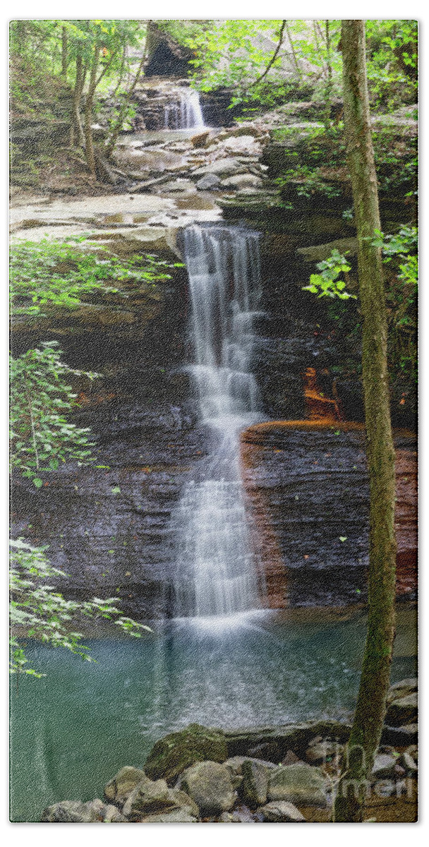 Falls Bath Towel featuring the photograph Middle Fork Falls 6 by Phil Perkins