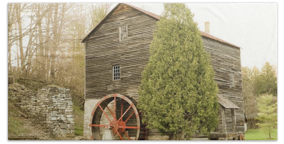  Hand Towel featuring the photograph Mill by Windshield Photography