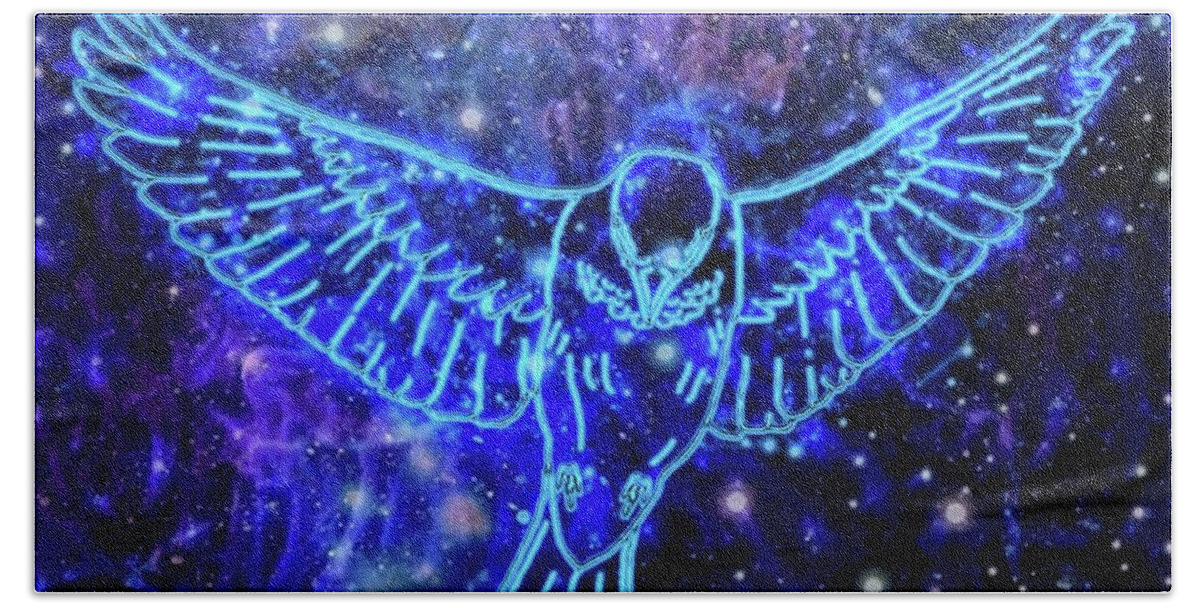 Expanse Hand Towel featuring the digital art Miller's Freedom by Mary J Winters-Meyer