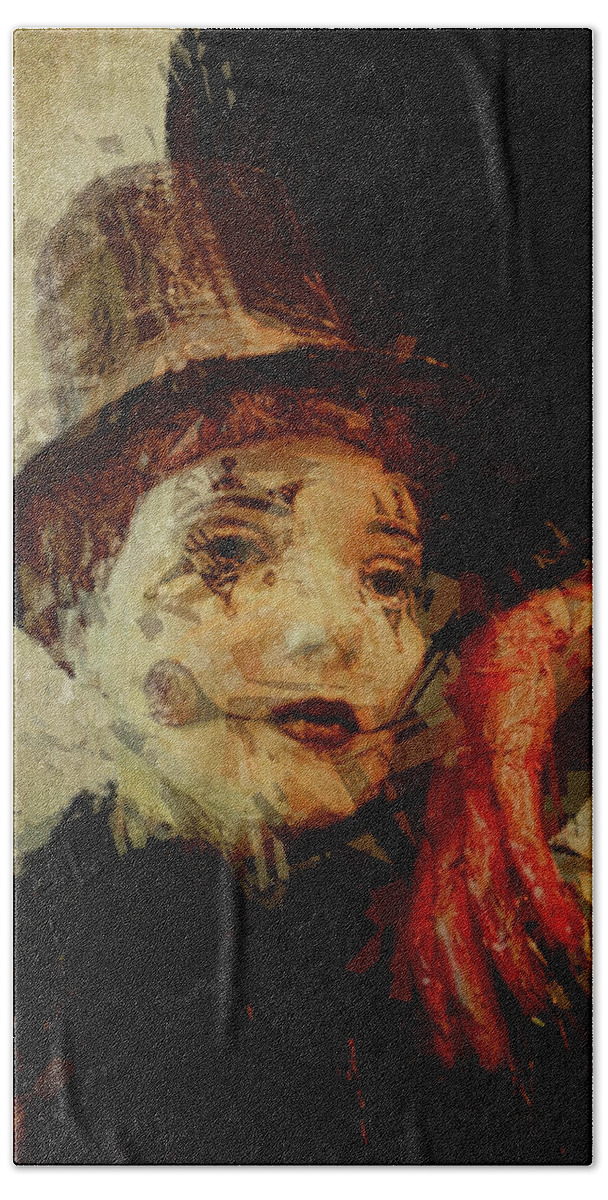 Circus Hand Towel featuring the photograph Mime by Pete Rems