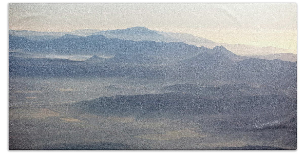 Mountain Bath Towel featuring the photograph Misty Mountains, Andalucia by Tony Mills