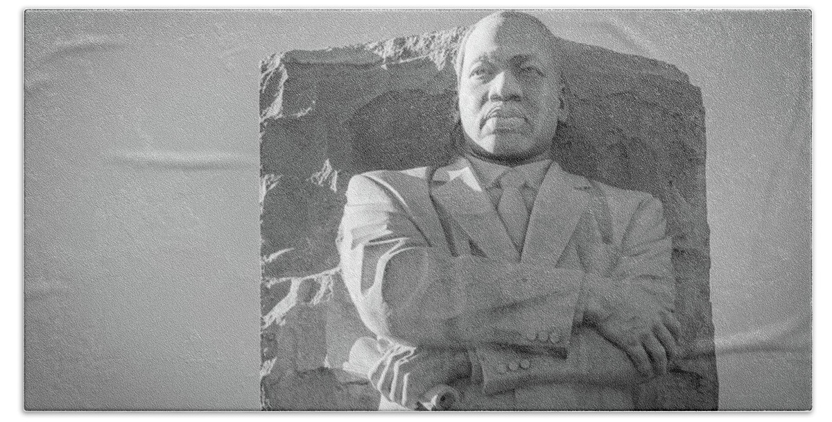 Mlk Hand Towel featuring the photograph MLK Jr Memorial by Jay McCarthy