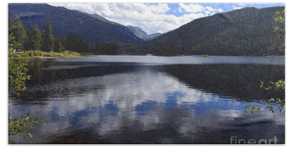 Forest Hand Towel featuring the photograph Monarch Lake by Anjanette Douglas