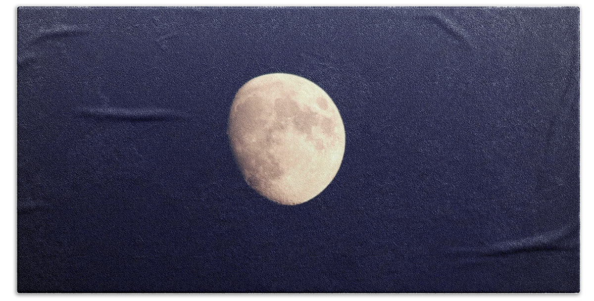 Moon Bath Towel featuring the photograph Moon 2021 by Trina Ansel