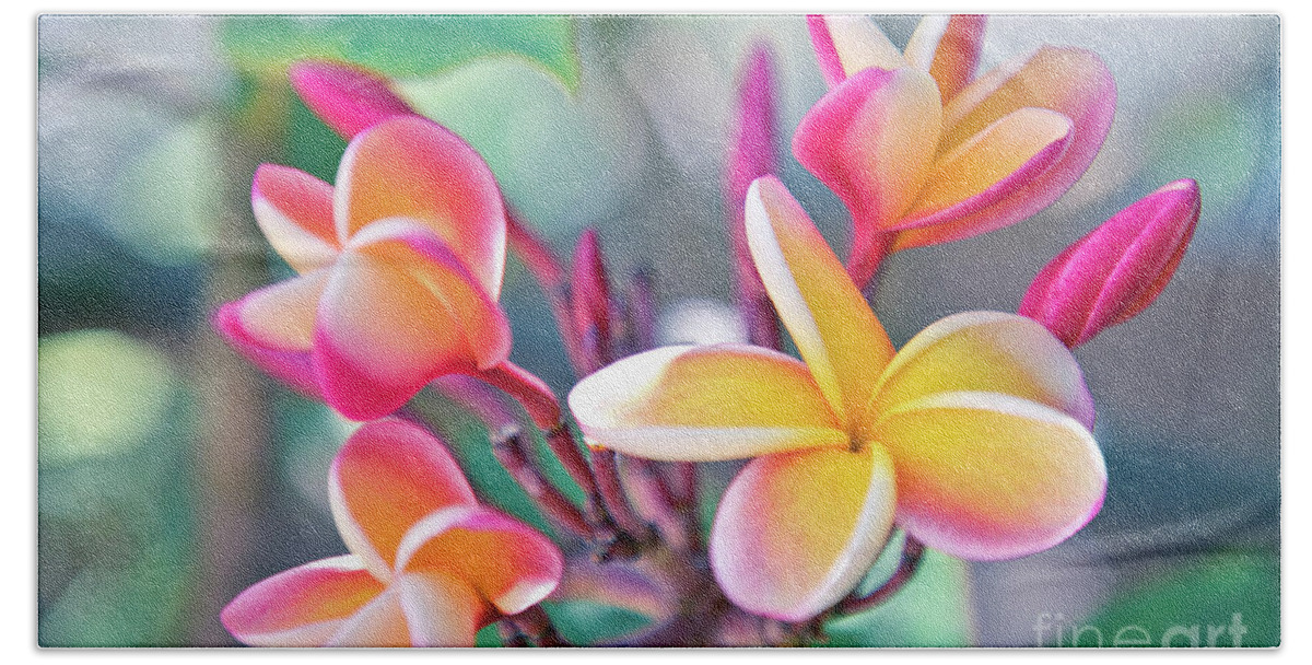 Plumeria Hand Towel featuring the photograph Morning Mist by Sharon Mau