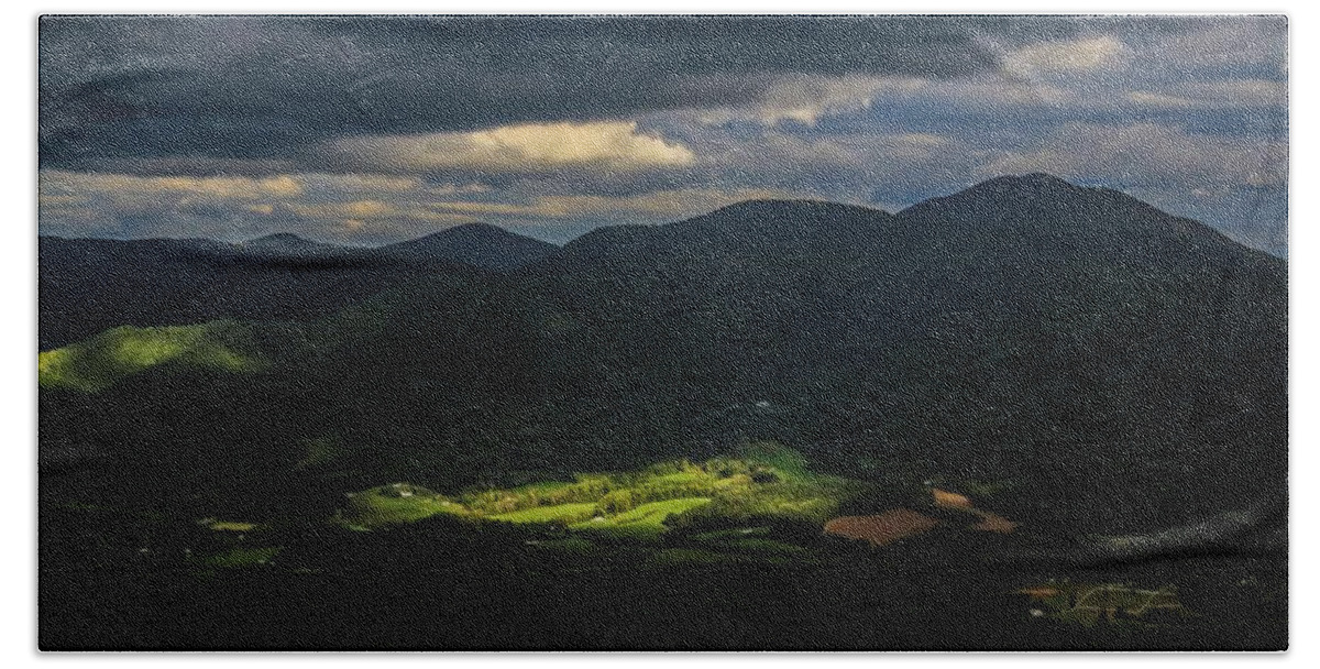Blue Ridge Parkway Bath Towel featuring the photograph Mostly Cloudy by Deb Beausoleil