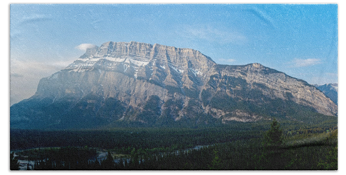 Alberta Bath Towel featuring the photograph Mount Rundle, Banff, Alberta, Canada #3 by Rick Deacon