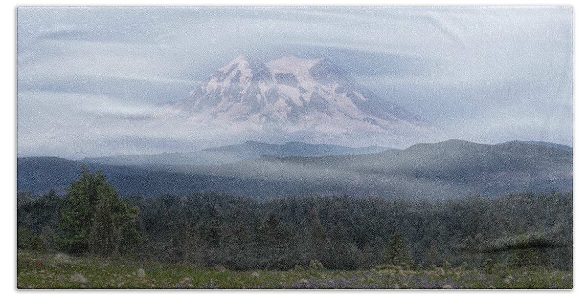 Mount Rainier Hand Towel featuring the photograph Mt. Rainier by Patti Deters