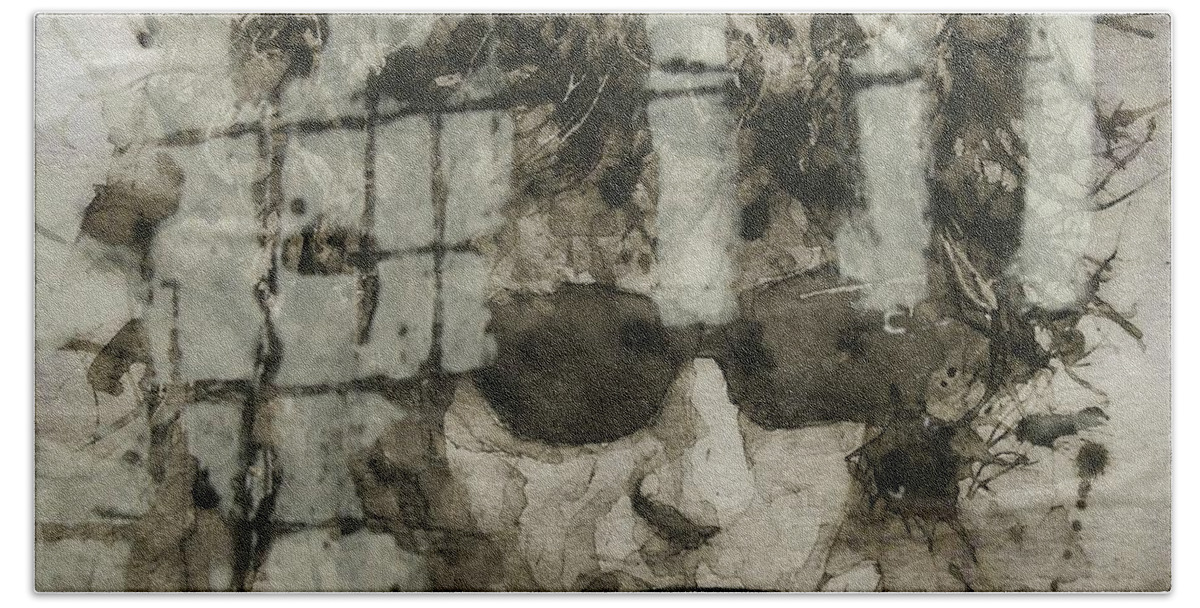 Bob Dylan Hand Towel featuring the painting Murder Most Foul - Bob Dylan by Paul Lovering