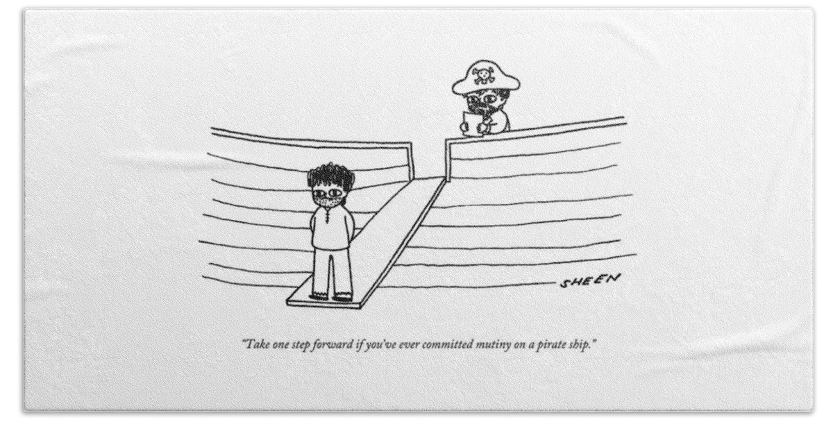 Mutiny On A Pirate Ship Bath Sheet