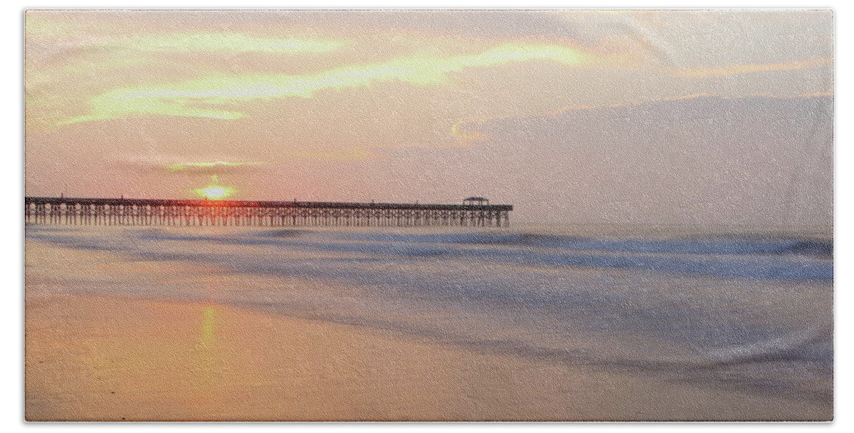 Beach Bath Towel featuring the photograph Myrtle Beach Sunrise #2 by Lens Art Photography By Larry Trager
