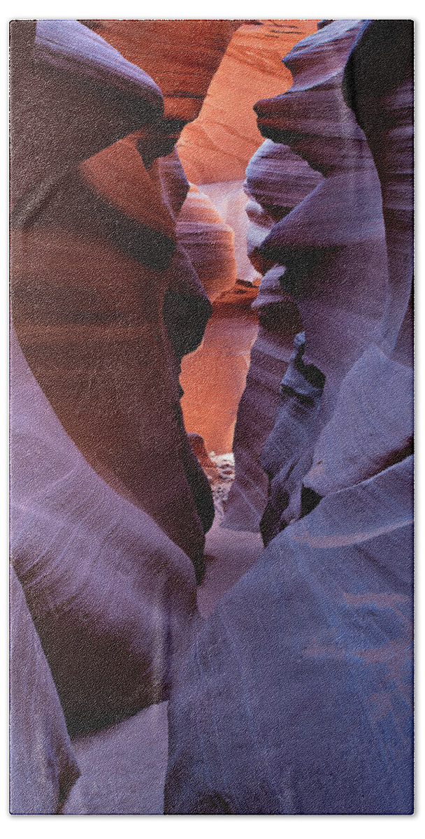 Slot Canyon Bath Towel featuring the photograph Narrow Passage by Peter Boehringer