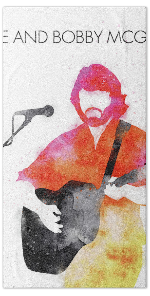 Kris Hand Towel featuring the digital art No285 MY Kris Kristofferson Watercolor Music poster by Chungkong Art