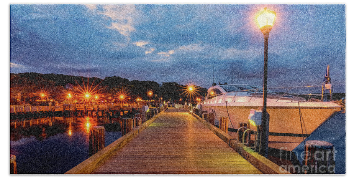 Harbor Bath Towel featuring the photograph Northport Harbor Morning by Sean Mills
