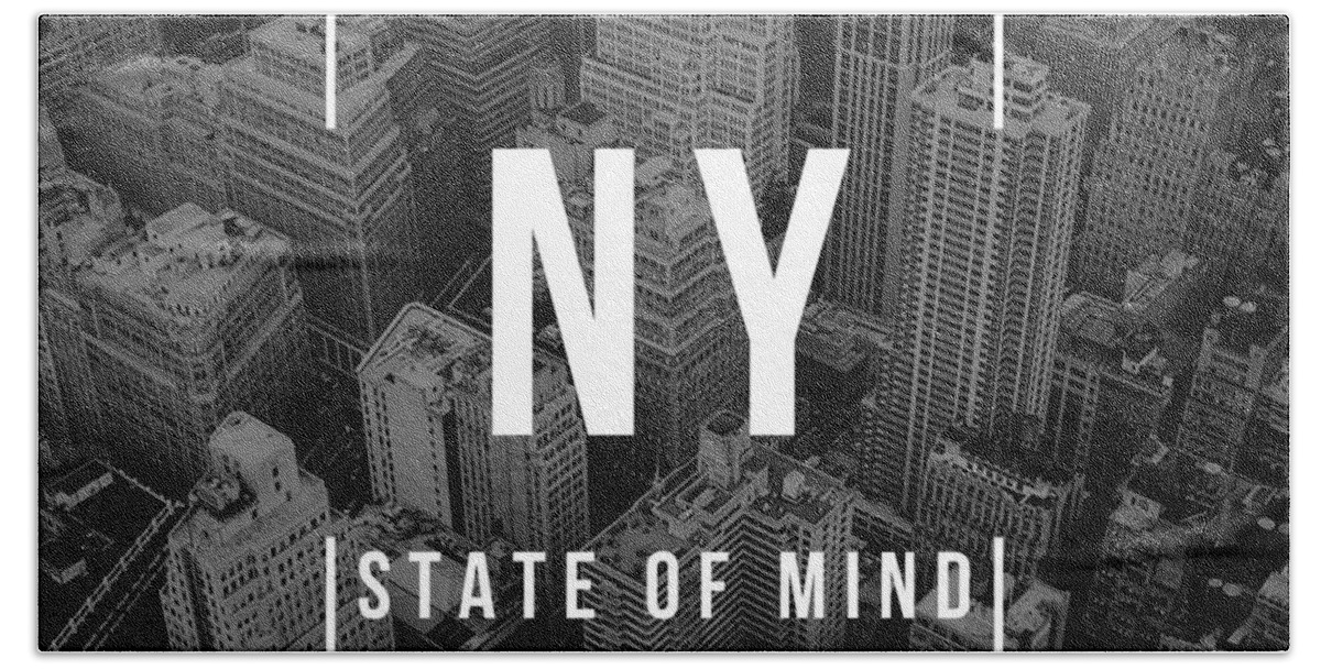 Ny State Of Mind Hand Towel featuring the photograph NY State of Mind - Architecture by Len Tauro