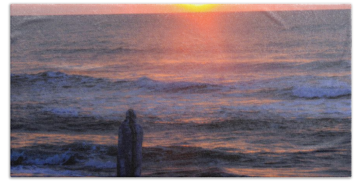 Water Hand Towel featuring the photograph Ocean Rise by Addison Likins