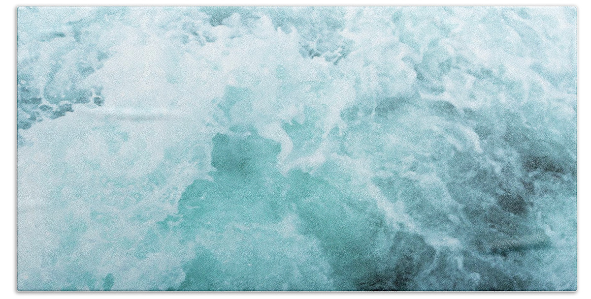 Ocean Bath Towel featuring the photograph Ocean Spray III by Cassia Beck