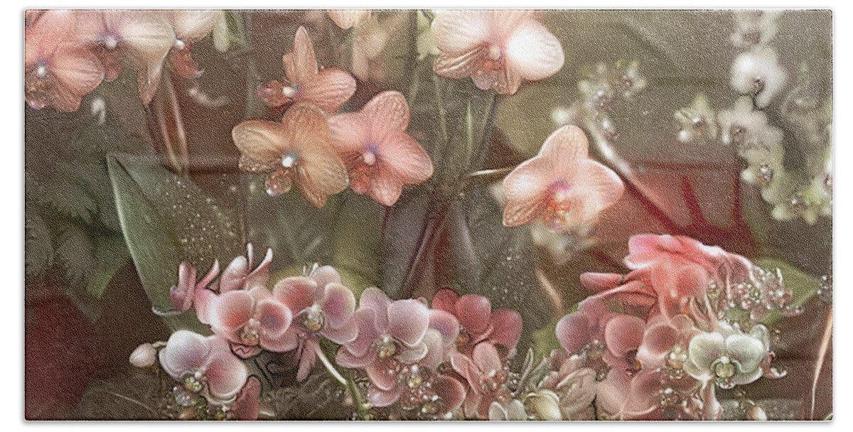 Orchid Bath Towel featuring the photograph Orchid Elegance by Debra Kewley