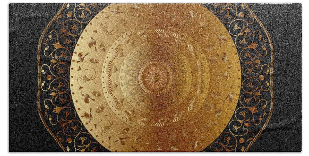 Mandala Bath Towel featuring the digital art Ornativo Vero Circulus No 4204 by Alan Bennington