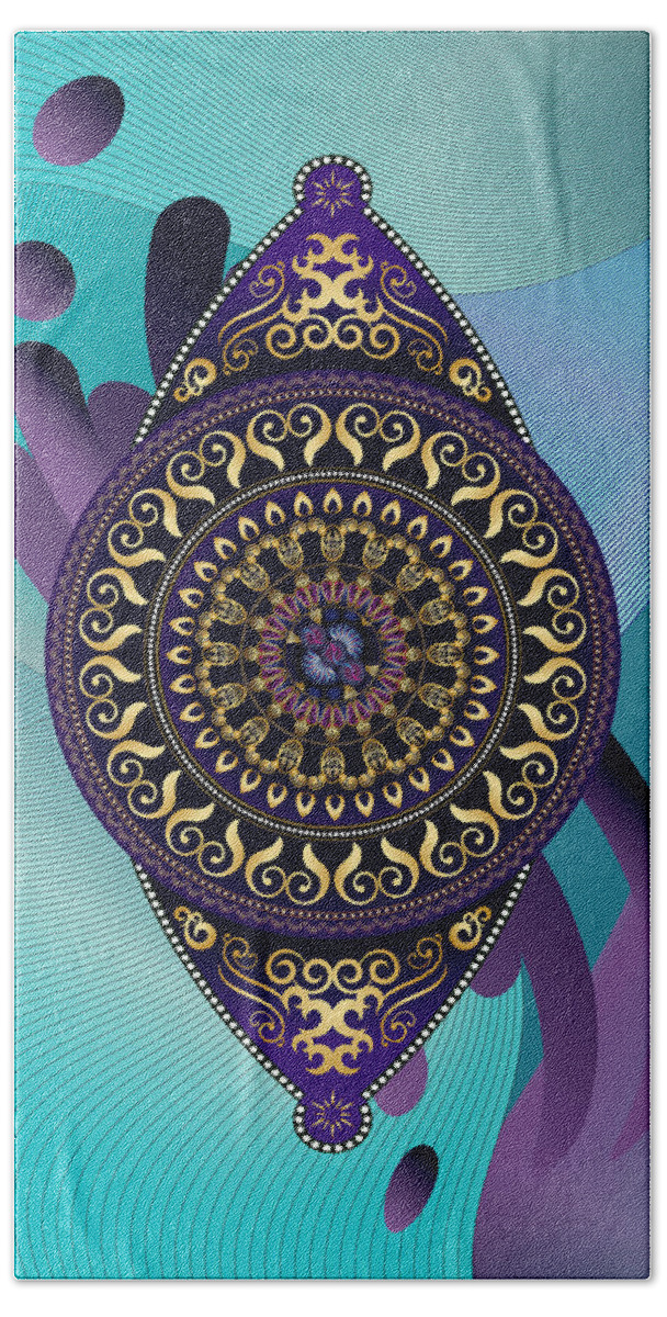Mandala Graphic Bath Towel featuring the digital art Ornativo Vero Circulus No 4296 by Alan Bennington