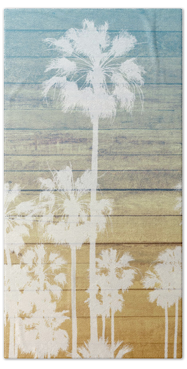 Palm Bath Towel featuring the mixed media Palm Tree Design 239 by Lucie Dumas