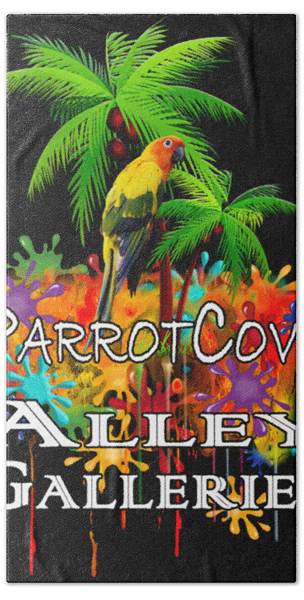 Parrot Bath Towel featuring the photograph Parrot Cove PNG by Debra and Dave Vanderlaan