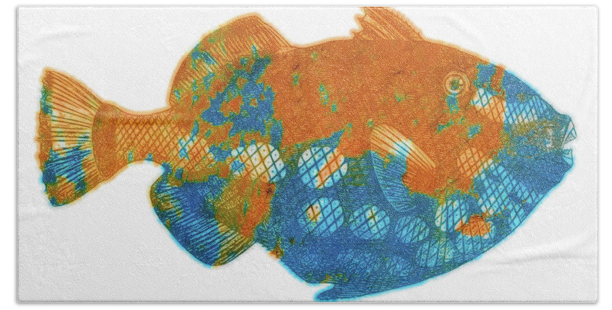 Parrot Fish Bath Towel featuring the digital art Parrot Fish by Rebecca Herranen