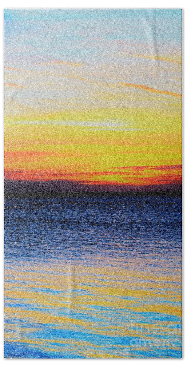 Sunset Hand Towel featuring the photograph Peace 2 by Joanne Carey