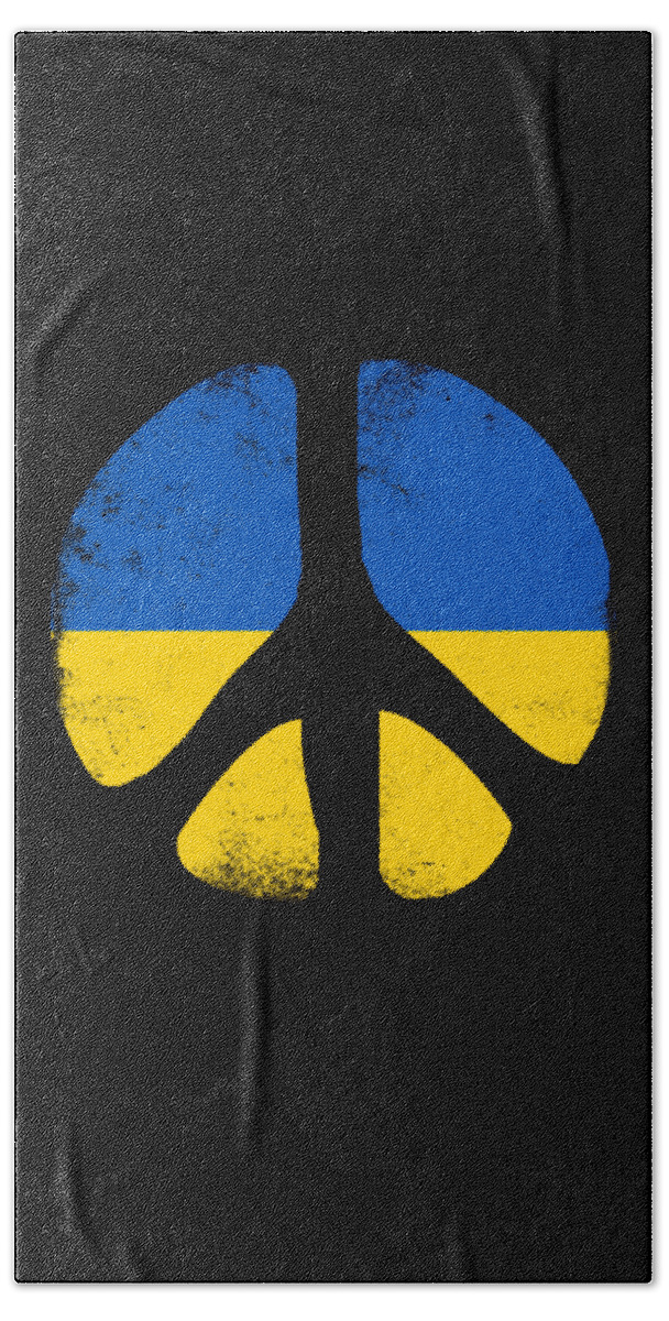 Cool Hand Towel featuring the digital art Peace in Ukraine by Flippin Sweet Gear