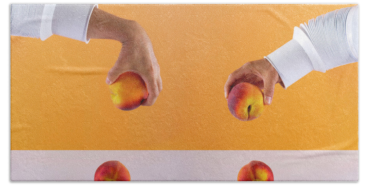 Man's Hand Towel featuring the photograph Peaches by Valentin Ivantsov