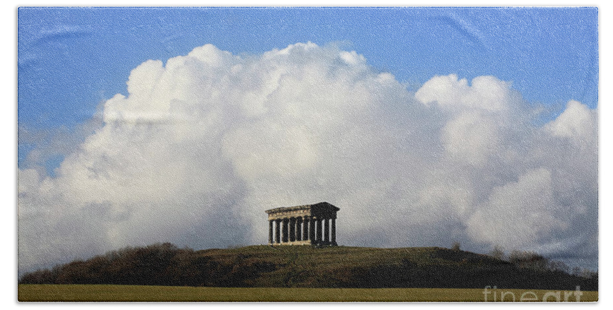 Penshaw Hand Towel featuring the photograph Penshaw Monument by Bryan Attewell