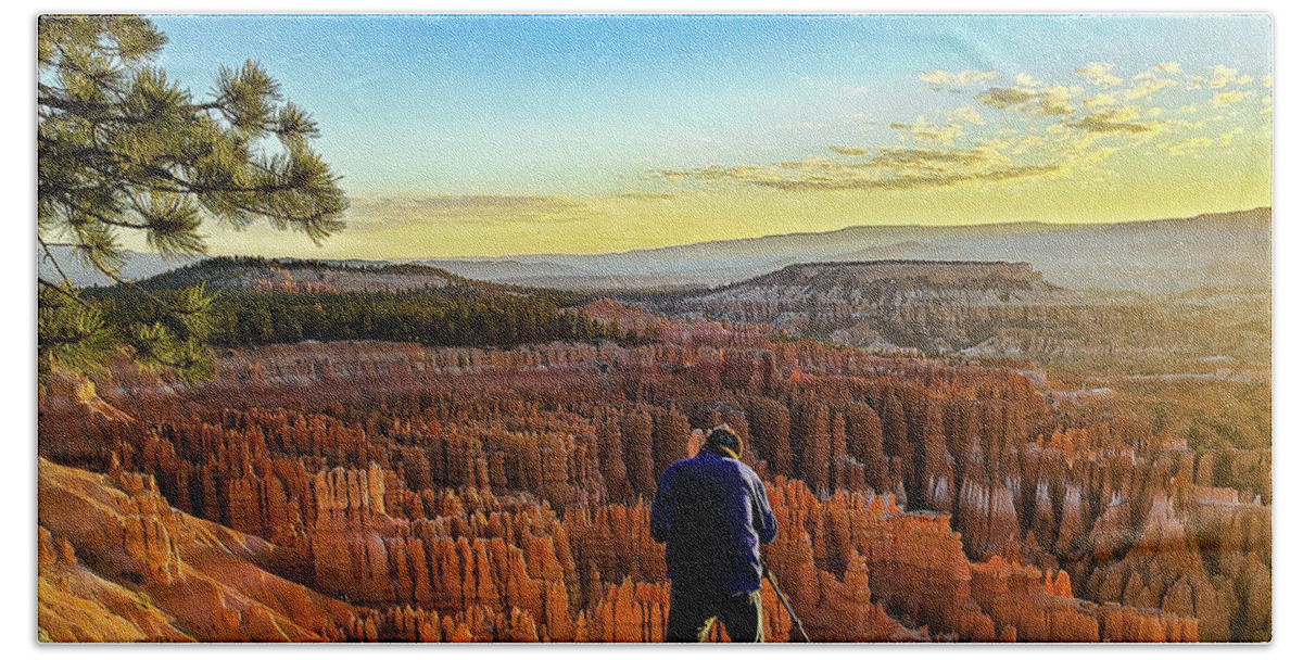Bryce Canyon Bath Towel featuring the photograph Photographer's Dream at Bryce Canyon by Ron Long Ltd Photography