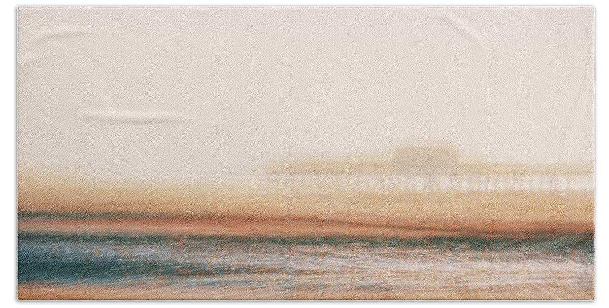  Hand Towel featuring the photograph Pier by Steve Stanger