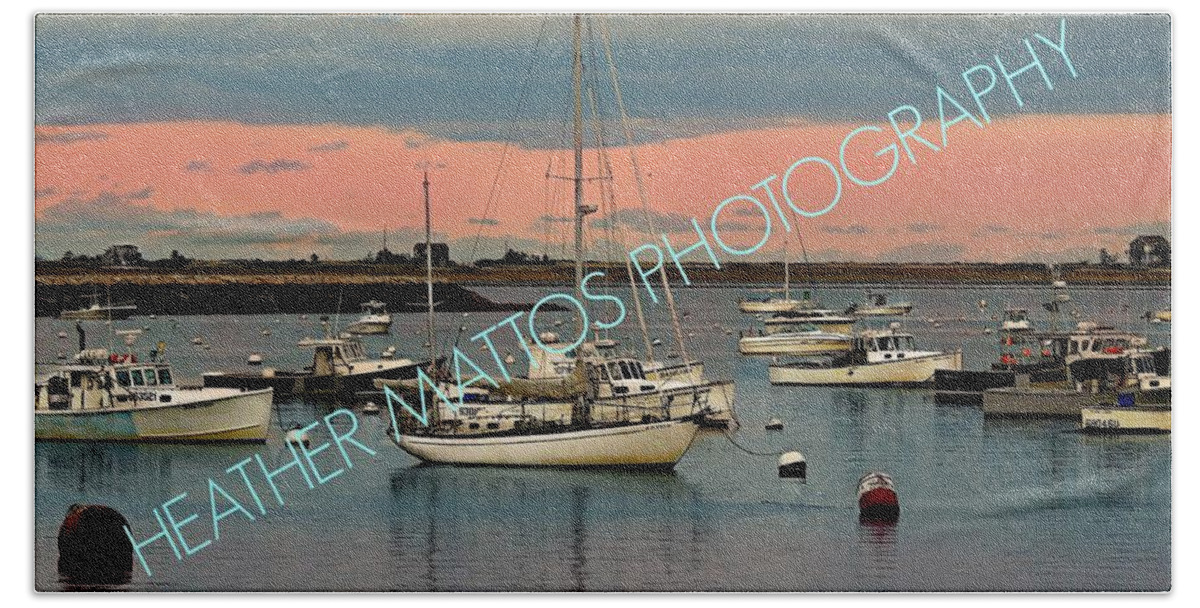 Plymouth Bath Towel featuring the photograph Plymouth Harbor - Summertime by Heather M Photography