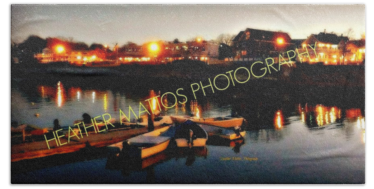 Plymouth Bath Towel featuring the photograph Plymouth Harbor waterfront by Heather M Photography