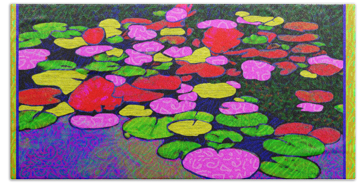 Lily Pads Hand Towel featuring the digital art Pond Life by Rod Whyte
