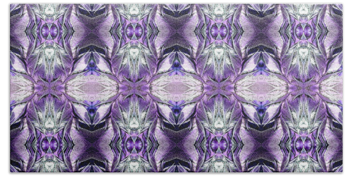Purple Hand Towel featuring the digital art Purple by Teresamarie Yawn