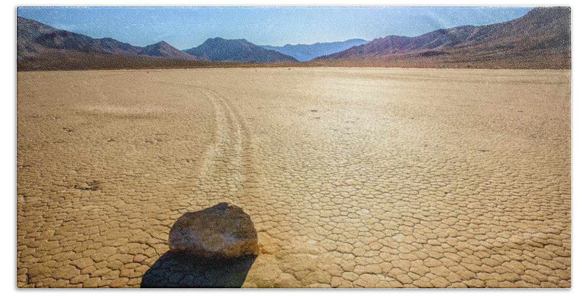 Death Valley National Park Bath Towel featuring the photograph Racetrack Playa by Marla Brown