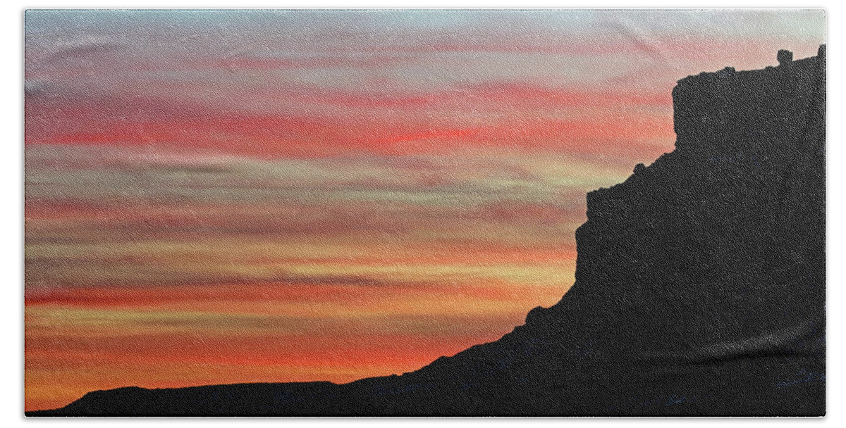 Usa Hand Towel featuring the photograph Rainbowed Butte by Jennifer Robin
