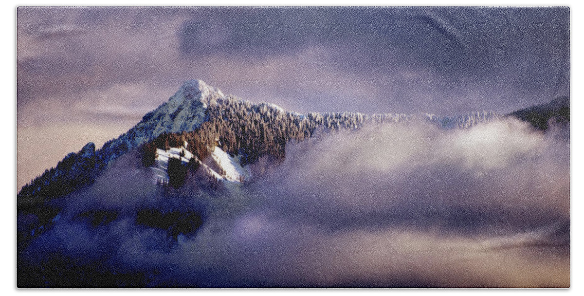 Fine Art Hand Towel featuring the photograph Rattlesnake Mountain by Greg Sigrist