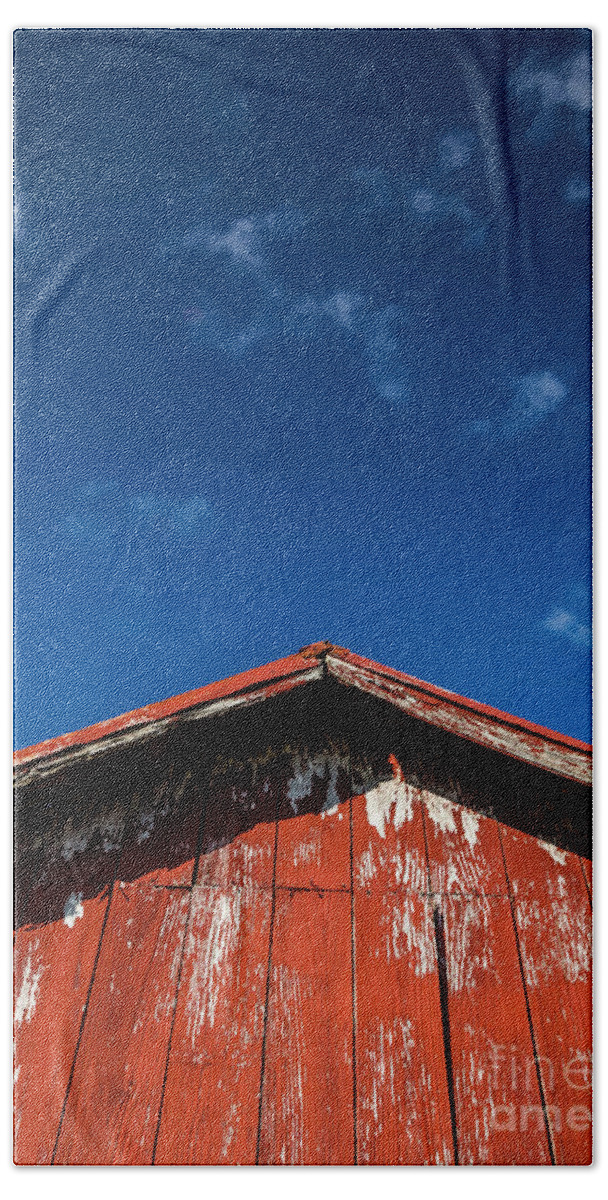 Barns Hand Towel featuring the photograph Red Barn by Maresa Pryor-Luzier