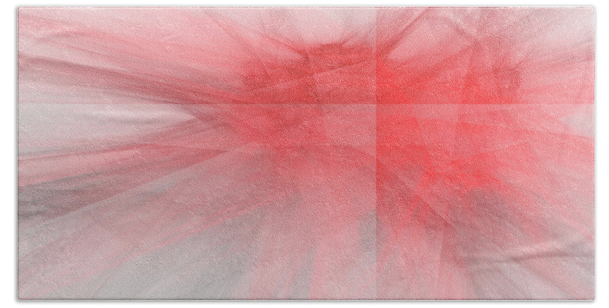 Rick Drent Bath Towel featuring the digital art Red Chrystalene by Rick Drent