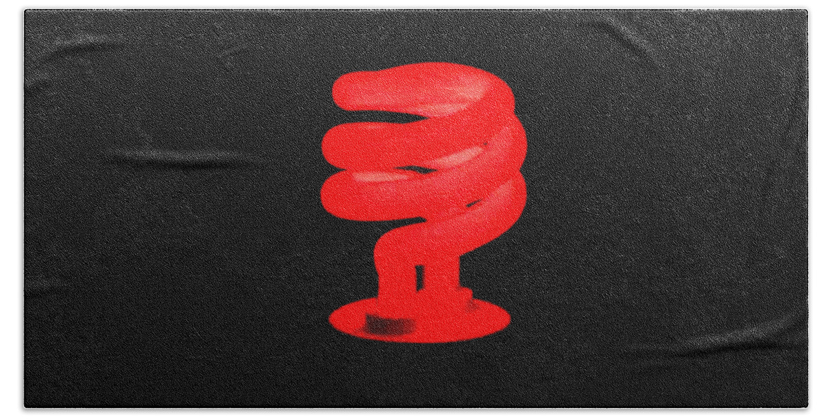 Reds Bath Towel featuring the photograph Red light by Christopher Rowlands